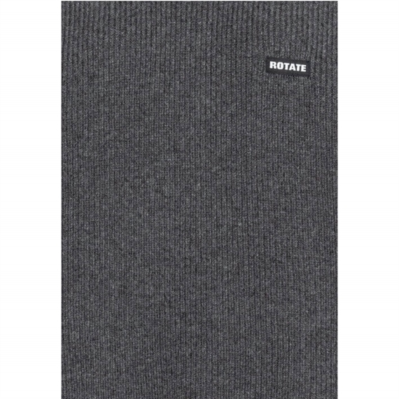 Rotate Highneck Strik Jumper, Gray Pinstripe